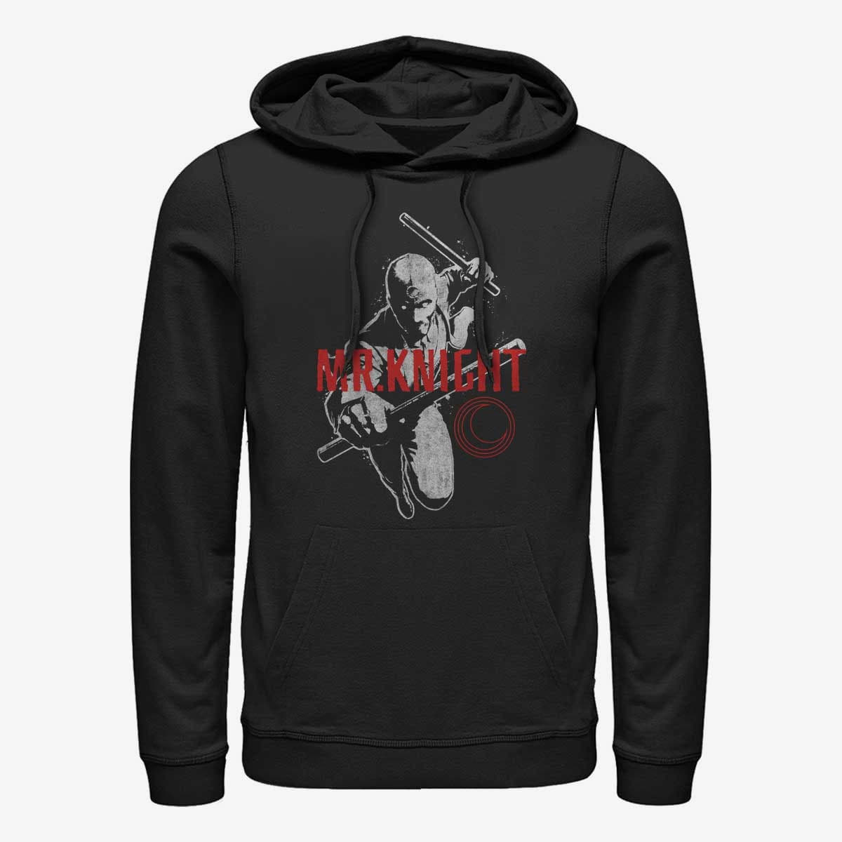 Džemperiai su gobtuvais ir džemperiai Merch Marvel Moon Knight - MOON KNIGHT MR BIG Unisex Hoodie Black