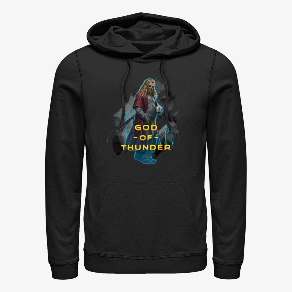 Kapuutsikud ja kampsunid Merch Marvel Avengers: Endgame - Lord of Thunder Unisex Hoodie Black