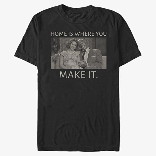 T-shirt Merch Marvel WandaVision - Home Couple Unisex T-Shirt Black