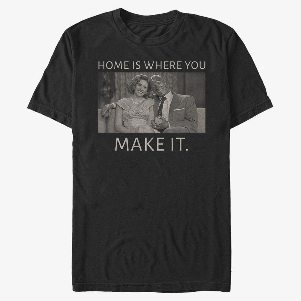 T-shirts Merch Marvel WandaVision - Home Couple Unisex T-Shirt Black