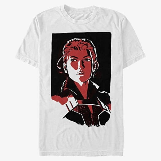 T-shirt Merch Marvel Black Widow - Widow Portrait Unisex T-Shirt White