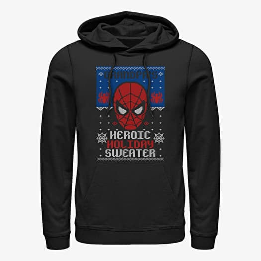 Sweatshirt Merch Marvel Avengers Classic - Holiday Sweater Grandpa Unisex Hoodie Black