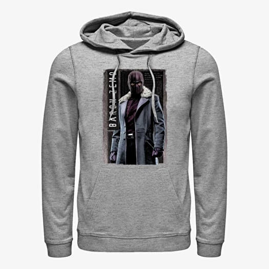 Sweatshirt Merch Marvel The Falcon and the Winter Soldier - Baron Panel Unisex Hoodie Heather Grey