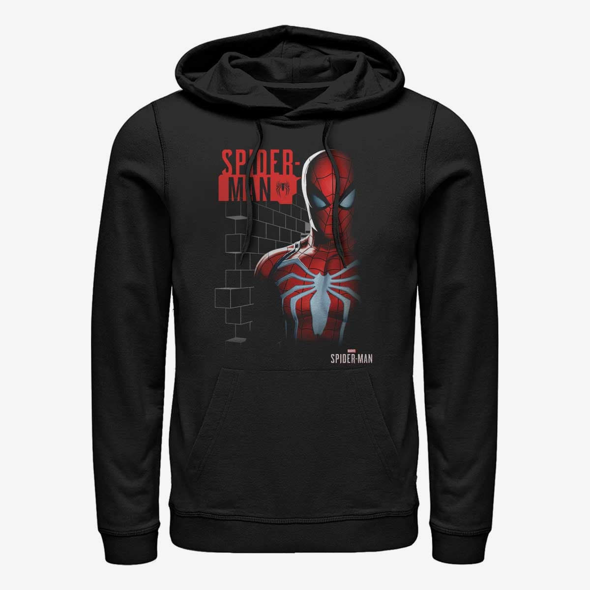 Hoodies and sweatshirts Merch Marvel Spider Bricks Unisex Hoodie Black Queens