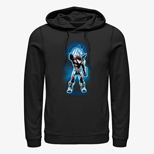 Sweatshirt Merch Marvel Avengers: Endgame - Avenger War Machine Unisex Hoodie Black