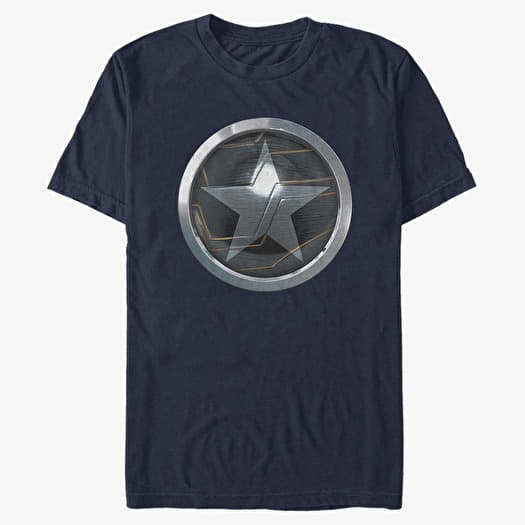 T-shirt Merch Marvel The Falcon and the Winter Soldier - Soldier Logo Unisex T-Shirt Navy Blue