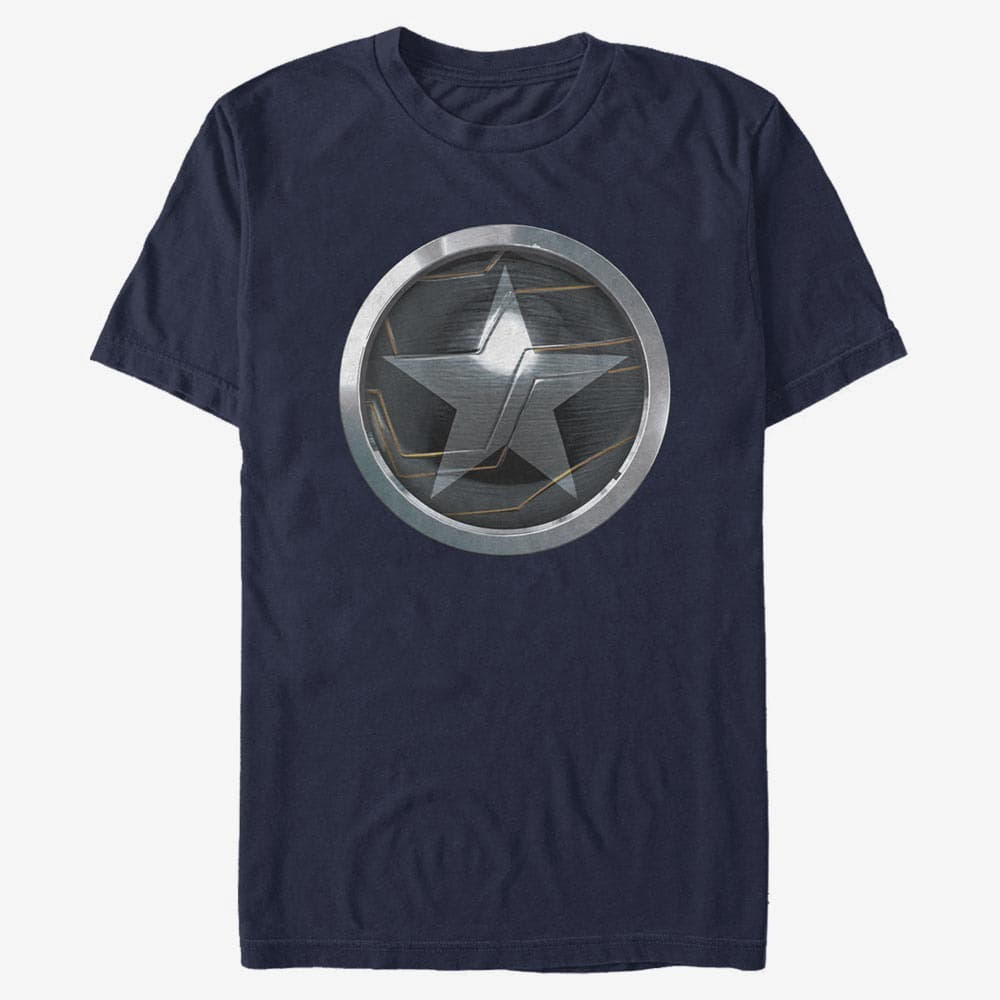 T-Shirts Merch Marvel The Falcon and the Winter Soldier - Soldier Logo Unisex T-Shirt Navy Blue