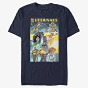 Merch Marvel The Eternals - Comic Cover Unisex T-Shirt Navy Blue