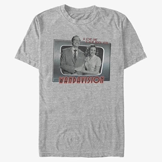 Majica Merch Marvel WandaVision - Romantic Couple Unisex T-Shirt Heather Grey