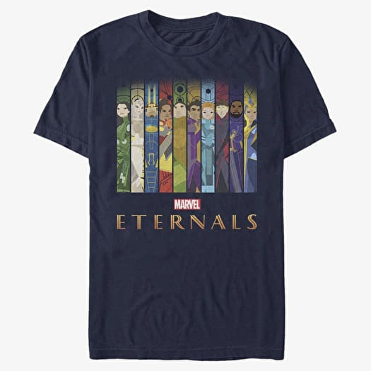 Majica Merch Marvel: Eternals - VERTICAL BOXUPS Unisex T-Shirt Navy Blue