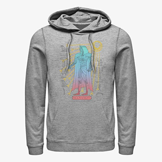 Sweatshirt Merch Marvel Moon Knight - MOON KNIGHT MUMMY Unisex Hoodie Heather Grey