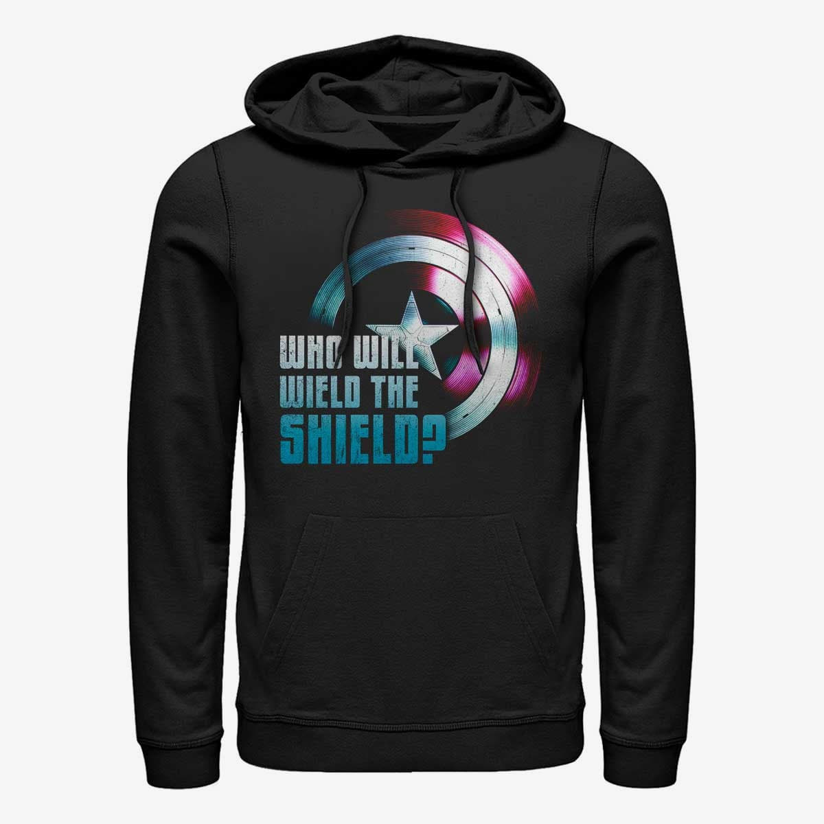 Hættetrøjer og sweatshirts Merch Marvel The Falcon and the Winter Soldier - Wielding the Shield Unisex Hoodie Black