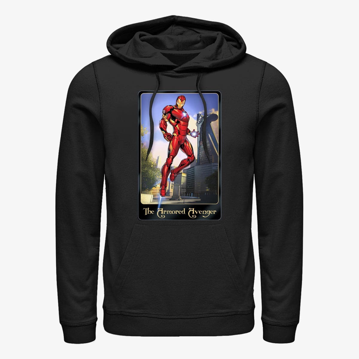 Mikiny Merch Marvel Avengers Classic - The First Avenger Unisex Hoodie Black
