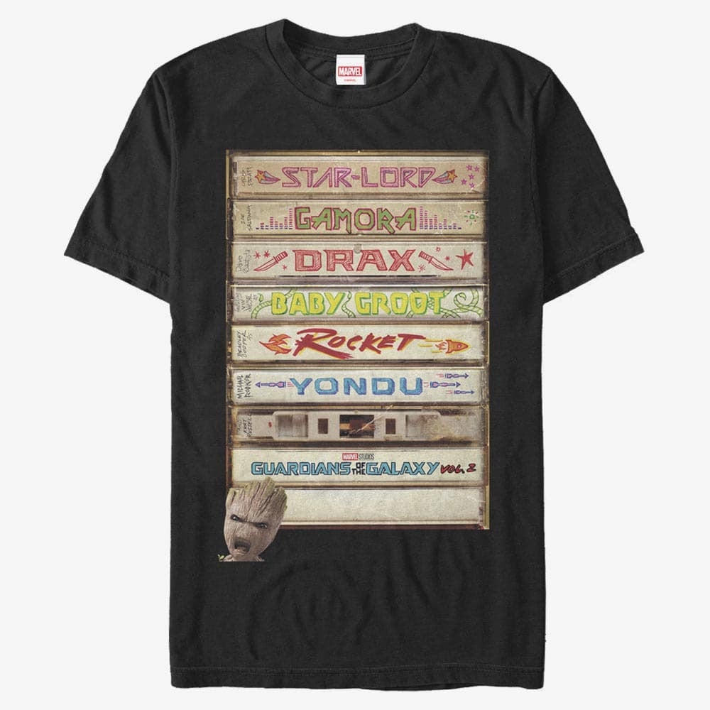 T-särgid Merch Marvel GOTG 2 - We Is Groots Unisex T-Shirt Black
