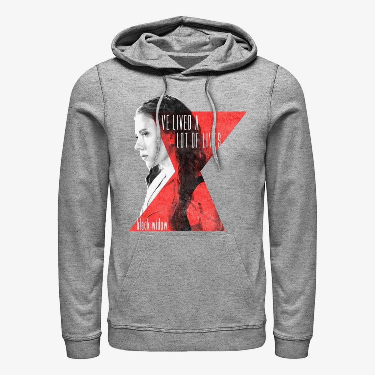 Bluzy Merch Marvel Black Widow - Lives of Widow Unisex Hoodie Heather Grey