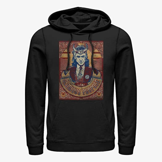 Sweatshirt Merch Marvel Loki - Glorious Purpose Unisex Hoodie Black