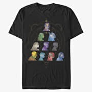 Merch Marvel The Eternals - SILHOUETTE HEADS Unisex T-Shirt Black