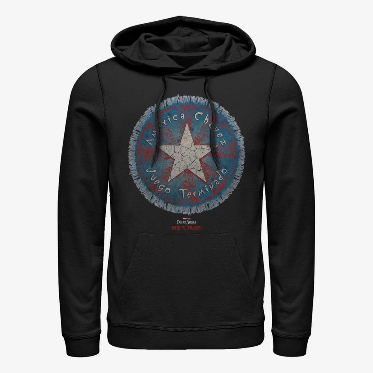 Džemperiai su gobtuvais ir džemperiai Merch Marvel Doctor Strange 2 - Game Over Unisex Hoodie Black