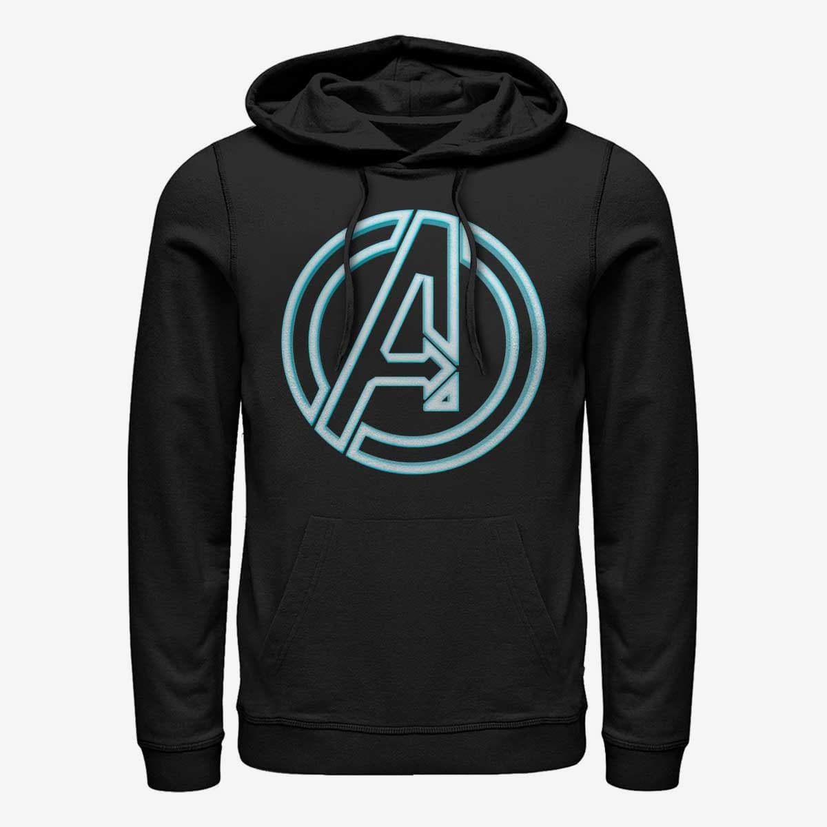 Merch Marvel Classic Avengers Glow Icon Unisex Hoodie