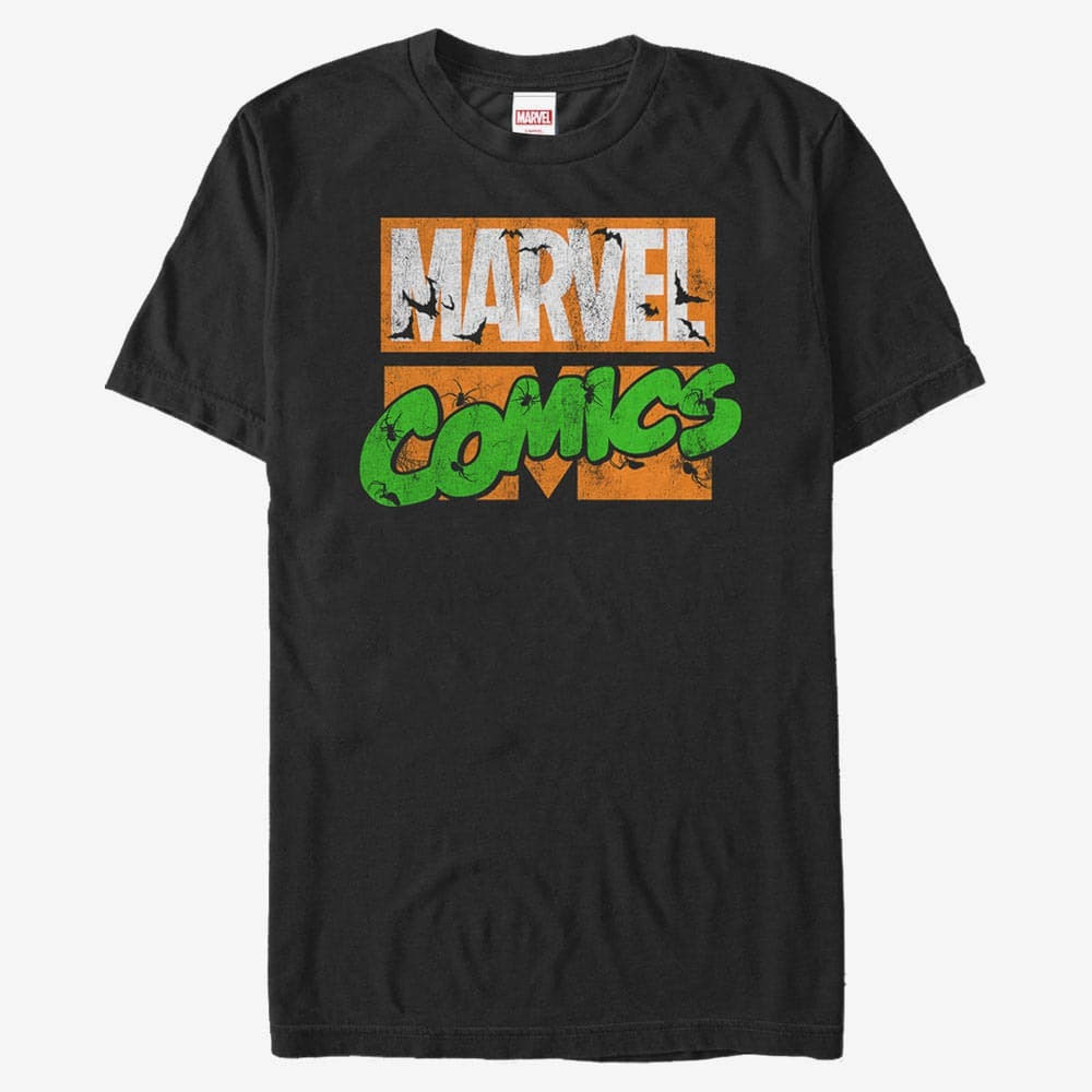 majice kratkih rukava Merch Marvel Avengers Classic - Spooky Logo Unisex T-Shirt Black