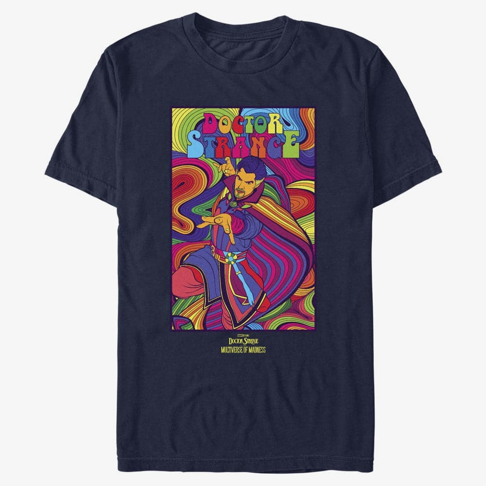 Marškinėliai Merch Marvel Doctor Strange 2 - Strange Unisex T-Shirt Navy Blue