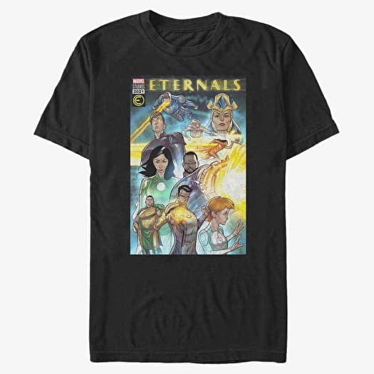T-shirt Merch Marvel The Eternals - Comic Cover Unisex T-Shirt Black