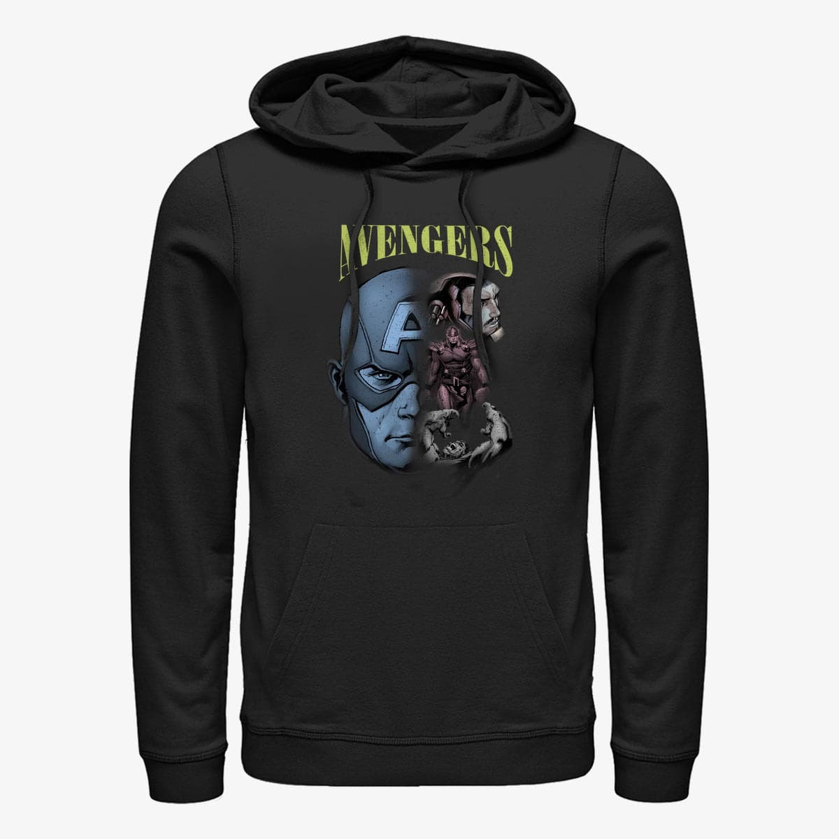 Sweatshirts Merch Marvel - Avenger Homage Unisex Hoodie Black