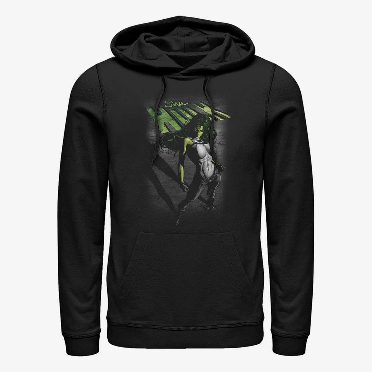 Mikiny Merch Marvel - Incredible She Unisex Hoodie Black