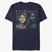 Merch Marvel The Eternals - Eternal Group Unisex T-Shirt Navy Blue