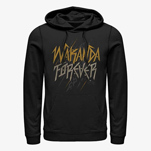 Sweatshirt Merch Marvel Black Panther - Wakanda Slant Forevs Unisex Hoodie Black