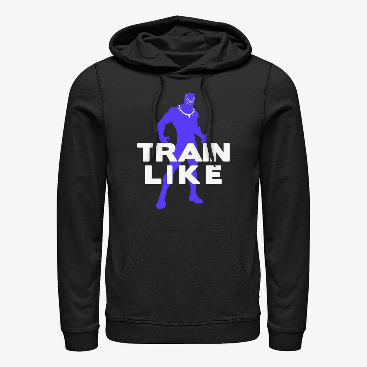 Moletons e blusas de moletom Merch Marvel Black Panther - Built Like... Black Panther Silhouette Unisex Hoodie Black