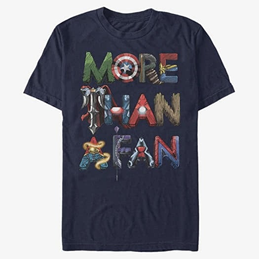 T-shirt Merch Marvel Classic - Marvel Fan Letters Unisex T-Shirt Navy Blue