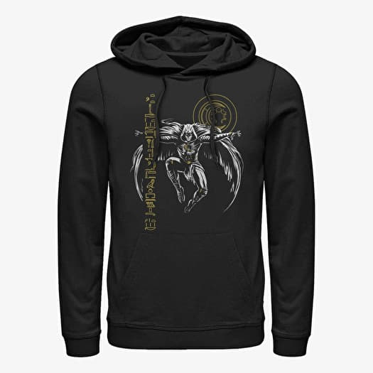 Sweatshirt Merch Marvel Moon Knight - MOON KNIGHT GLIPH LIFT Unisex Hoodie Black