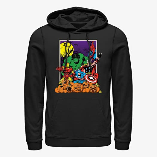 Sweatshirt Merch Marvel Avengers Classic - Halloween Pals Unisex Hoodie Black