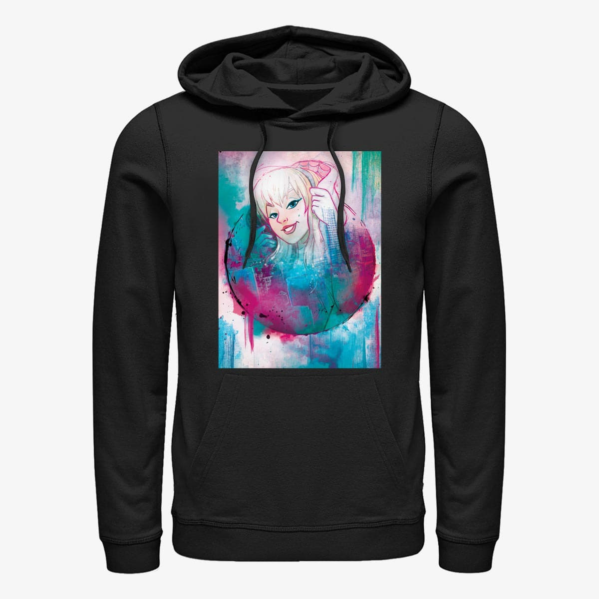 Hoodies and sweatshirts  Merch Marvel - Ghost Spider Portrait Unisex Hoodie Black