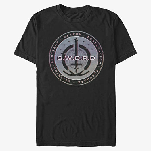 Tricou Merch Marvel WandaVision - S.W.O.R.D. Digital Logo Unisex T-Shirt Black