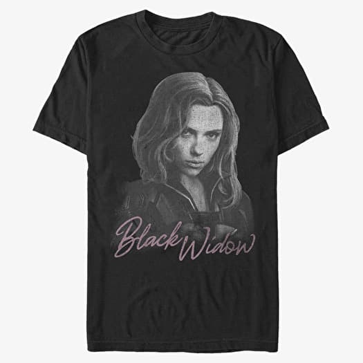 T-shirt Merch Marvel Black Widow - Black Widow Mono Unisex T-Shirt Black