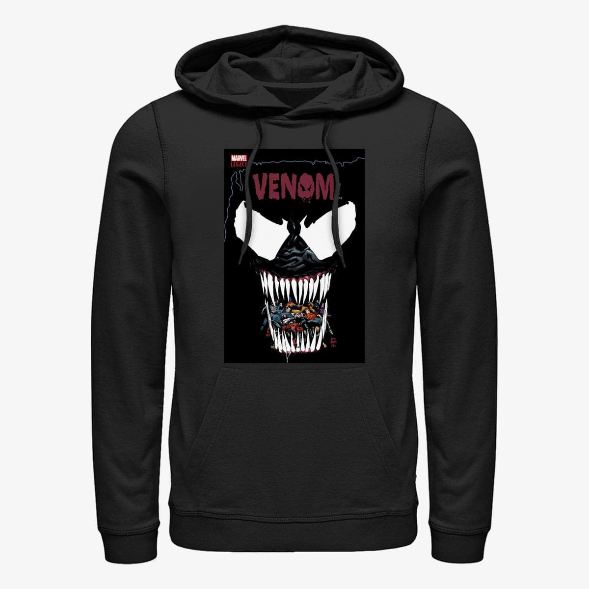 Kapuutsikud ja kampsunid Merch Marvel - VenomInc DEC17 Unisex Hoodie Black
