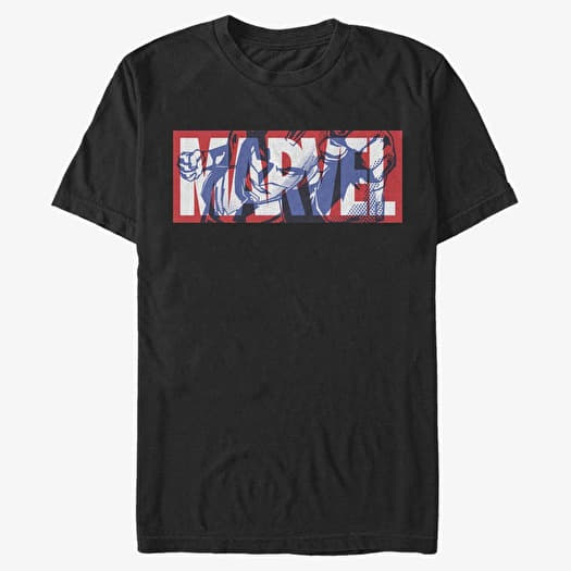 T-shirt Merch Marvel Avengers Classic - Cap Marvel Unisex T-Shirt Black