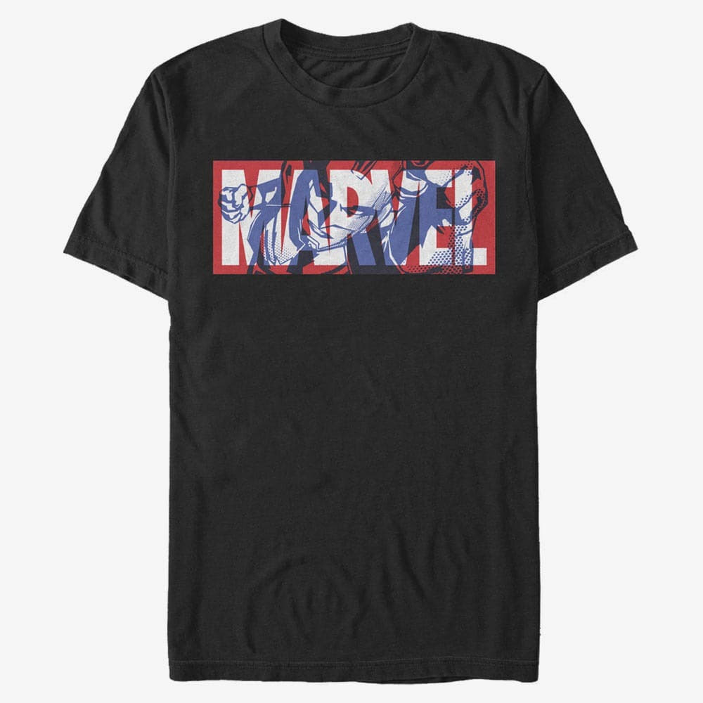 T-shirts Merch Marvel Avengers Classic - Cap Marvel Unisex T-Shirt Black