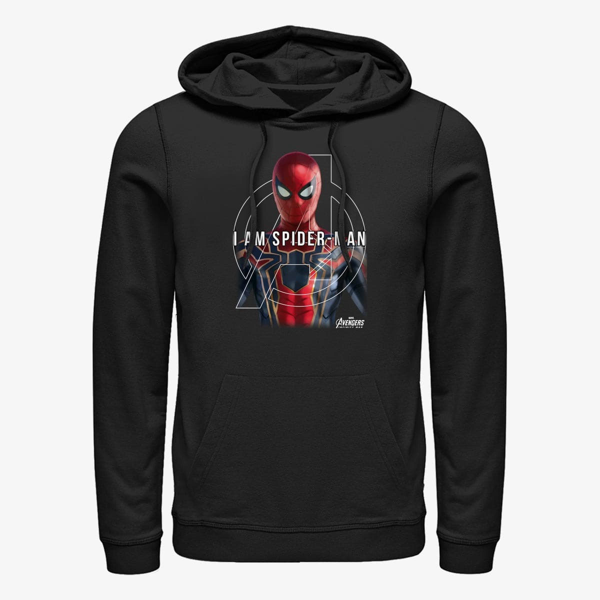 Hoodies and sweatshirts  Merch Marvel Avengers: Infinity War - Named Spiderman Unisex Hoodie Black