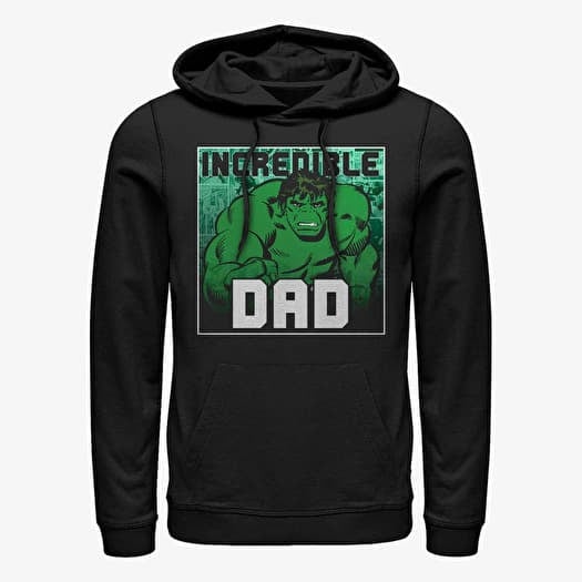 Mikina Merch Marvel Avengers Classic - Incredible Dad Unisex Hoodie Black