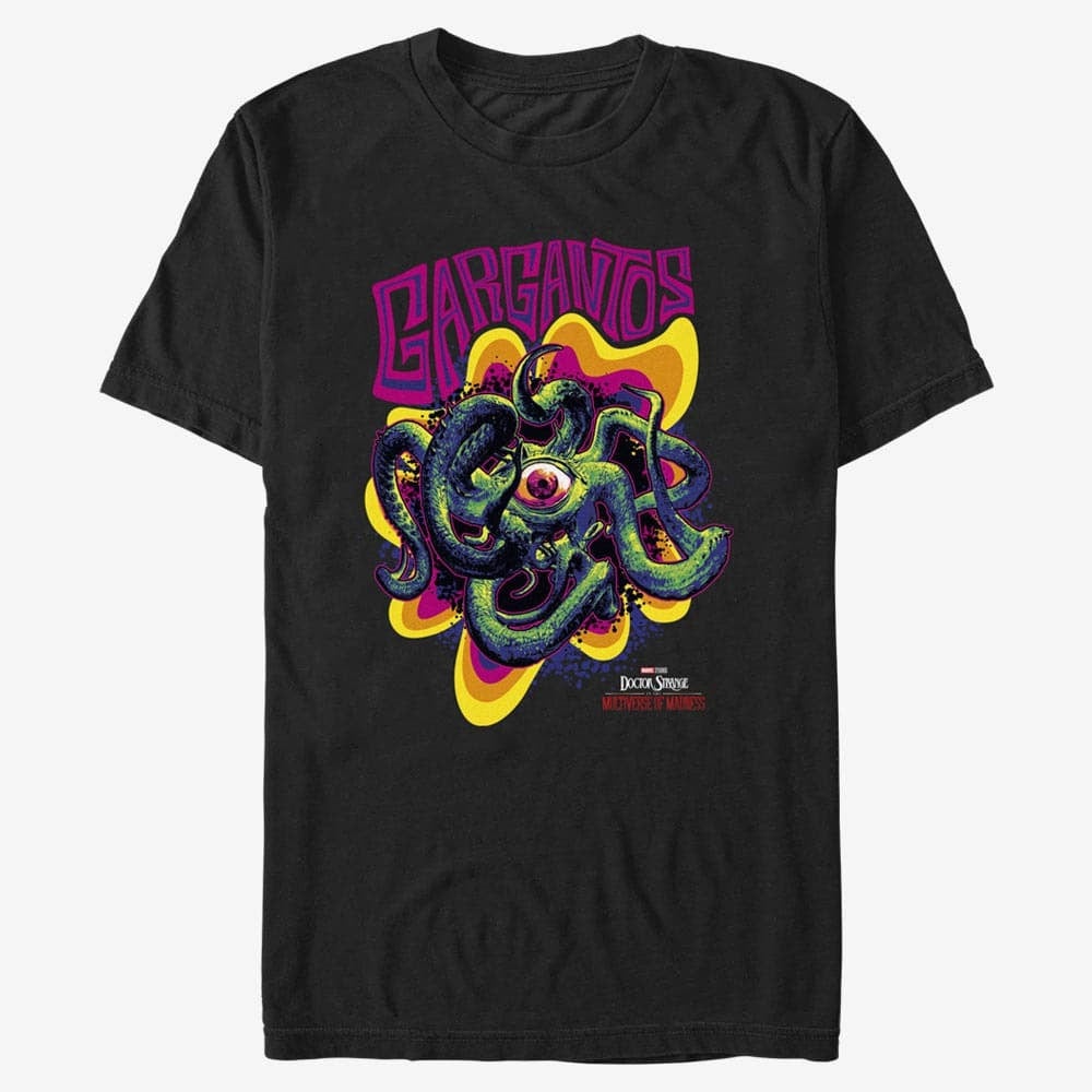 majice kratkih rukava Merch Marvel Doctor Strange 2 - Colorful Gargantos Unisex T-Shirt Black