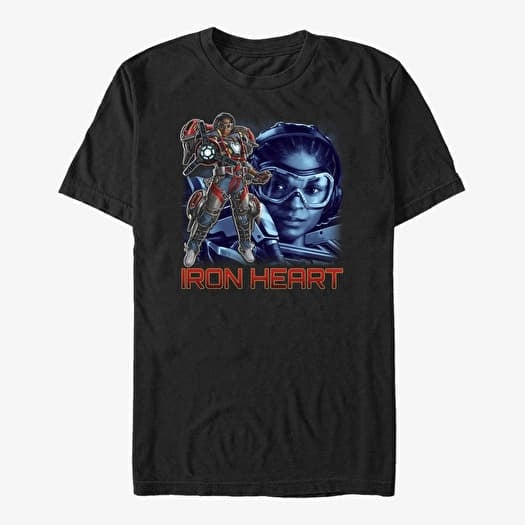 Maglietta Merch Marvel Black Panther: Wakanda Forever - Iron Heart Hero Unisex T-Shirt Black