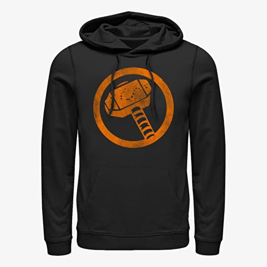 Sweatshirt Merch Marvel Avengers Classic - Thor Retrorange Unisex Hoodie Black