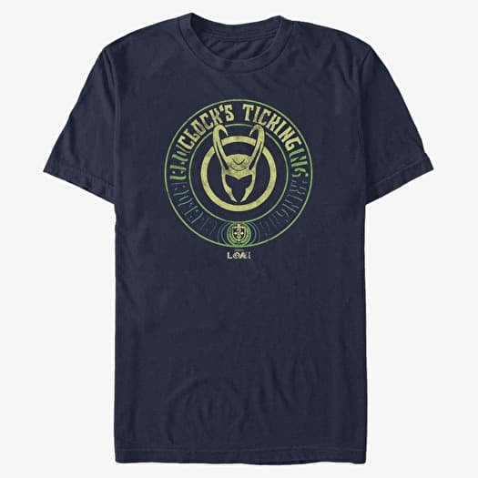 T-shirt Merch Marvel Loki - TickTock Unisex T-Shirt Navy Blue