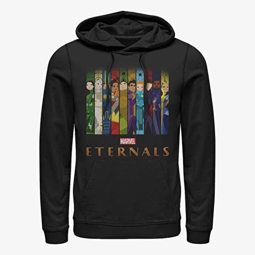 Džemperis Merch Marvel: Eternals - VERTICAL BOXUPS Unisex Hoodie Black