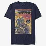 Merch Marvel The Eternals - VINTAGE STYLE COMIC COVER Unisex T-Shirt Navy Blue