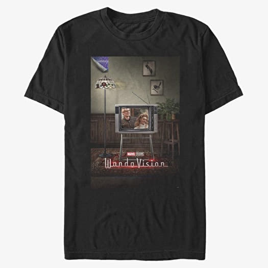 T-shirt Merch Marvel WandaVision - WV Poster 80s Unisex T-Shirt Black