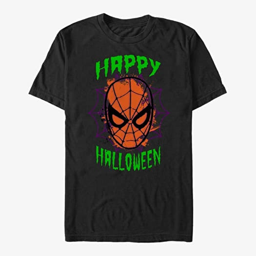 T-shirt Merch Marvel Spider-Man Classic - SpiderFace Halloween Unisex T-Shirt Black